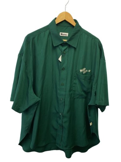 商品画像：半袖シャツ/L/ポリエステル/GRN/無地/NAP-098 1