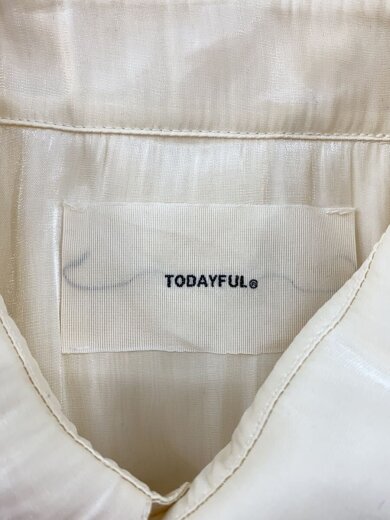 商品画像：長袖シャツ/FREE/ポリエステル/IVO/12120404/Crepesatin Over Shirts// 3