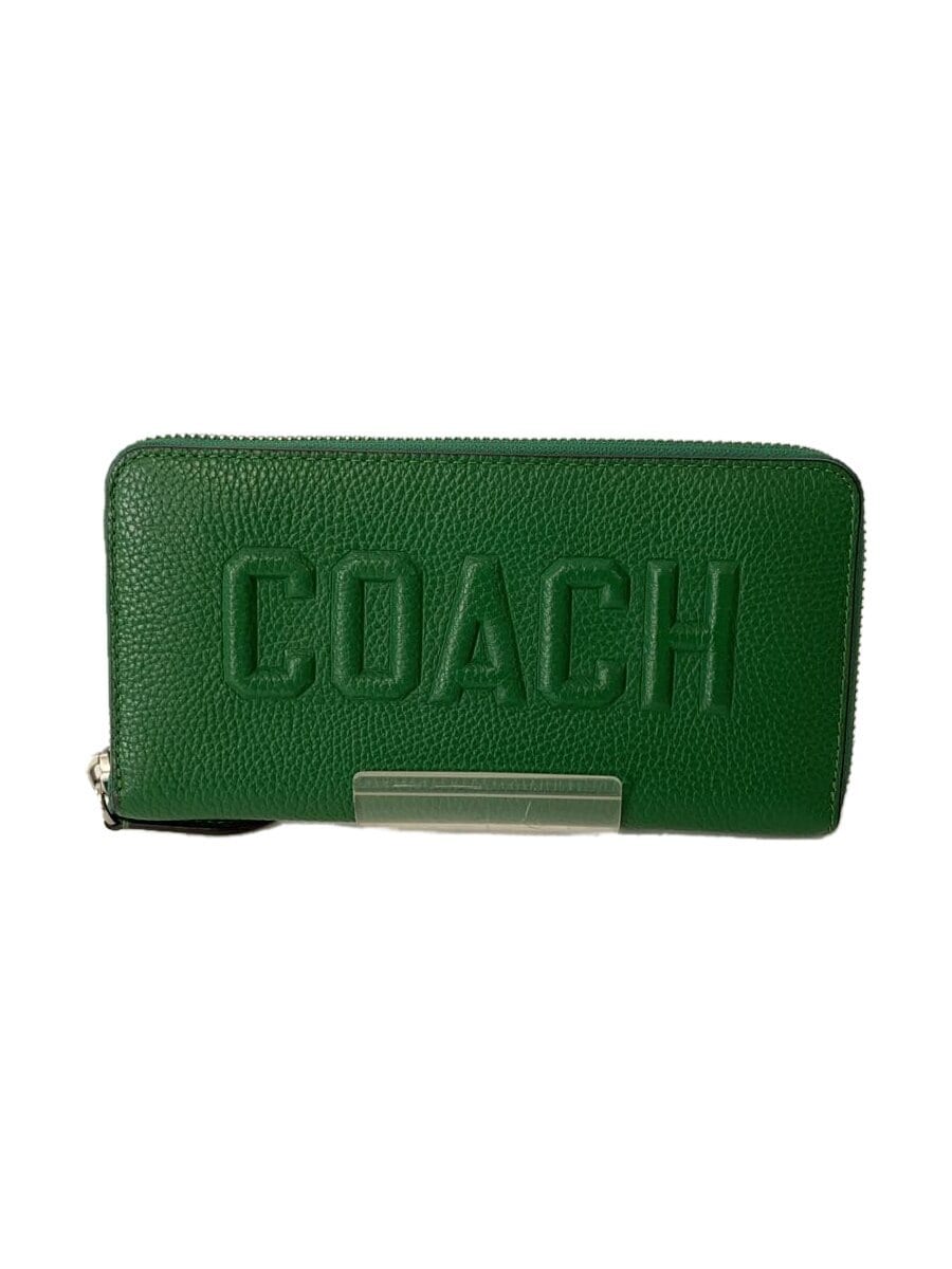 COACH / アコーディオンウォレット/長財布/レザー/GRN/メンズ/CW715