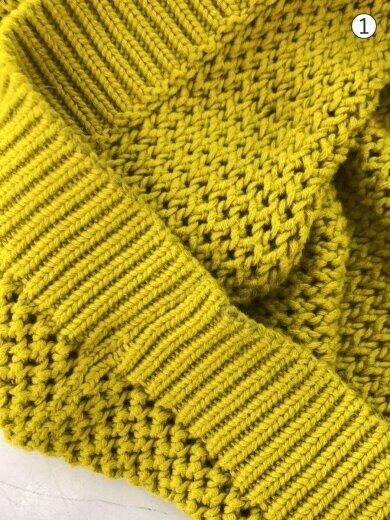 商品画像：ニット・セーター(厚手)/L/コットン/YLW 7