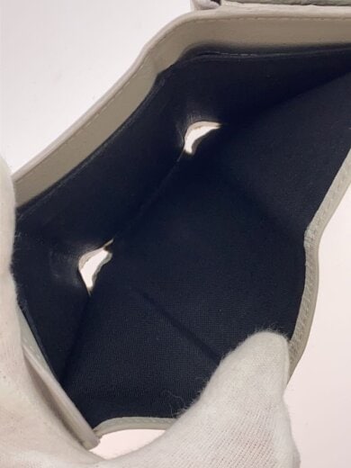 商品画像：3つ折り財布/レザー/GRY/無地/メンズ 6