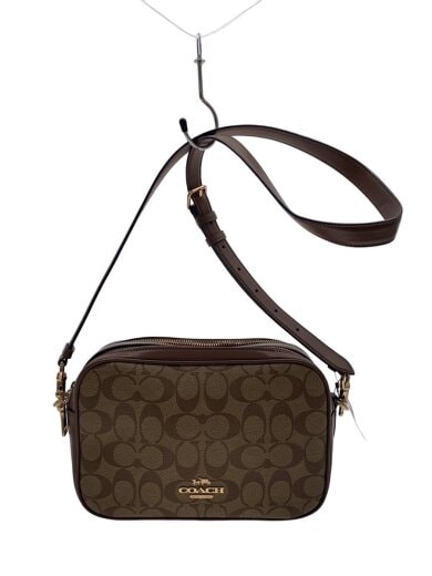 商品画像：ショルダーバッグ/レザー/BRW/総柄/68168// 1