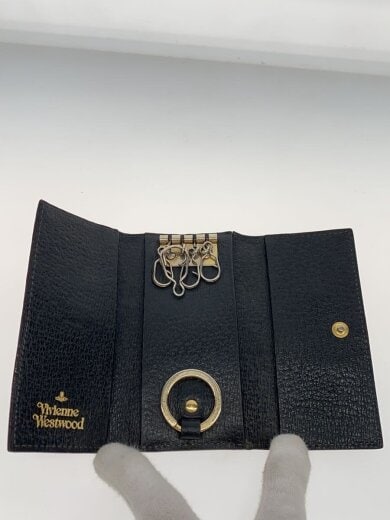 商品画像：キーケース/レザー/BLK/無地/メンズ 4