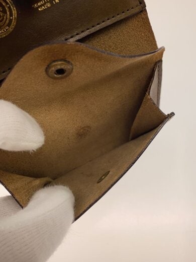 商品画像：2つ折り財布/レザー/BRW/無地/メンズ 5