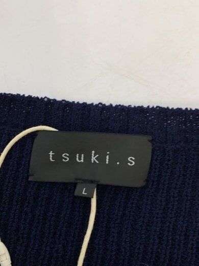 商品画像：サマーウール畦クルーネックニットプルオーバー/セーター(薄手)/L/ウール/NVY/MK7604 3