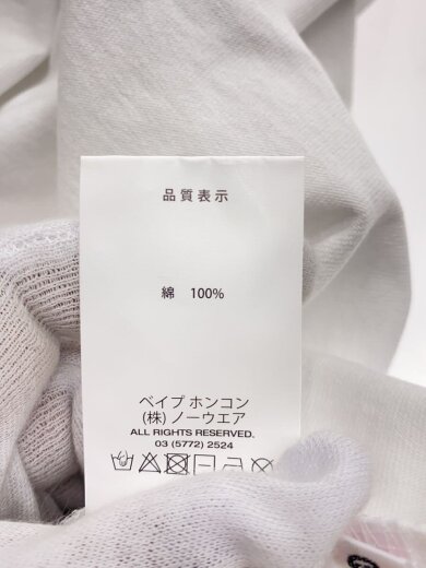 商品画像：Tシャツ/XXL/コットン/WHT/AAPTEM1562XXN 4