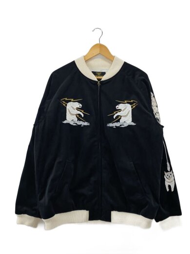 商品画像：スカジャン/XXL/ポリエステル/BLK/51386// 1
