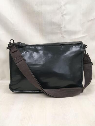 画像：LUGGAGE LABELショルダーバッグ/PVC/BLK/スレ有/内側汚れ有/中古2