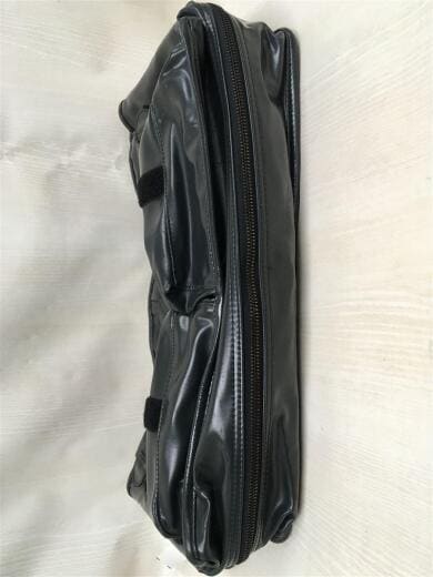 画像：LUGGAGE LABELショルダーバッグ/PVC/BLK/スレ有/内側汚れ有/中古6