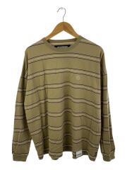 Tシャツ/L/コットン/BEG/ボーダー/231FPNH-CSM07