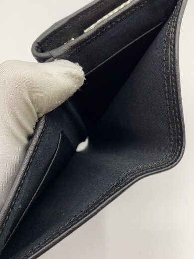 商品画像：2つ折り財布/レザー/BLK/無地/レディース/51010020 6