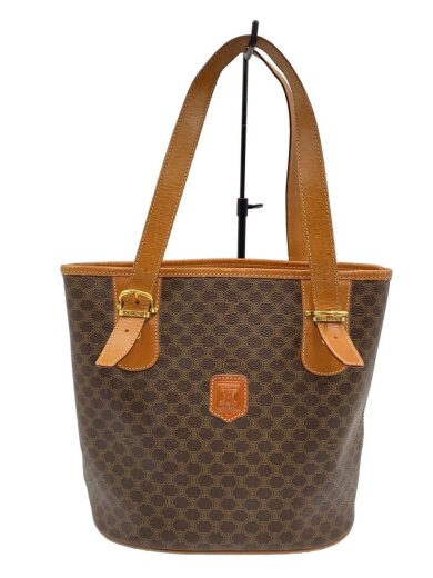 商品画像：トートバッグ/レザー/BRW/総柄 1