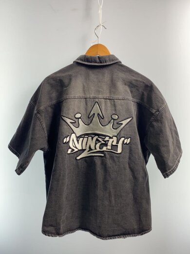 商品画像：半袖シャツ/L/コットン/BLK/無地/NN1675 2