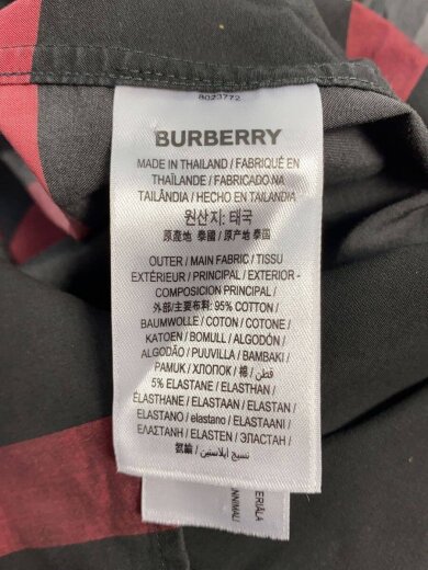 商品画像：長袖シャツ/M/コットン/BLK/チェック/8050329 4