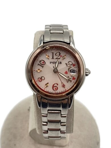 商品画像：クォーツ腕時計/アナログ/PNK/SLV 1