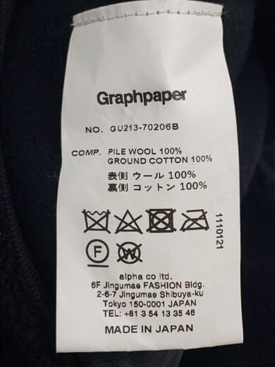 商品画像：フリースジャケット/2/ウール/BLK/無地/GU213-70206B/? NULL ? 4