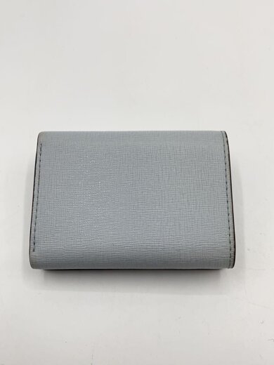 商品画像：3つ折り財布/レザー/BLU/無地/レディース 2