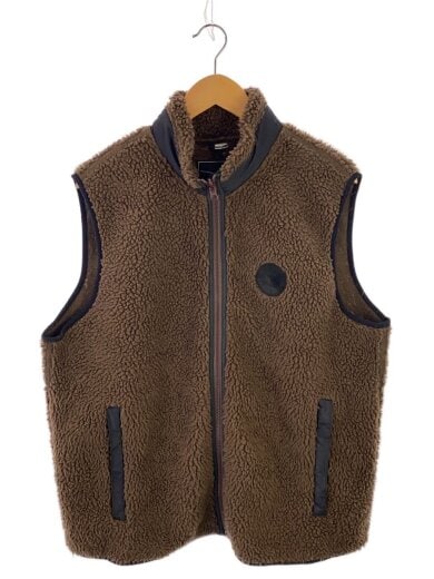 商品画像：フリースベスト/XL/ポリエステル/BRW/無地 1