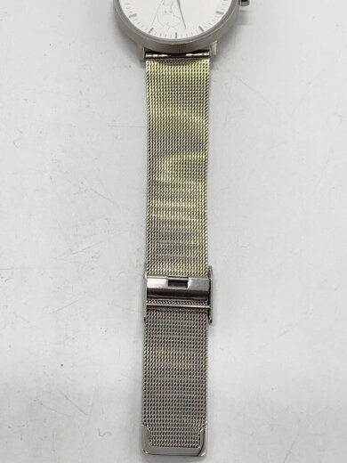 商品画像：クォーツ腕時計/アナログ/ステンレス/WHT/SLV 5