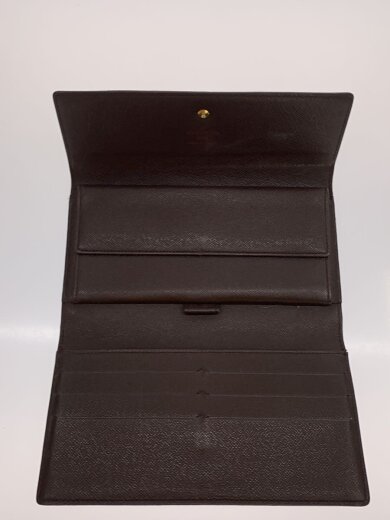 商品画像：1)ポルト・フォイユ・サラ_ダミエ・エベヌ/PVC/BRW/メンズ 4