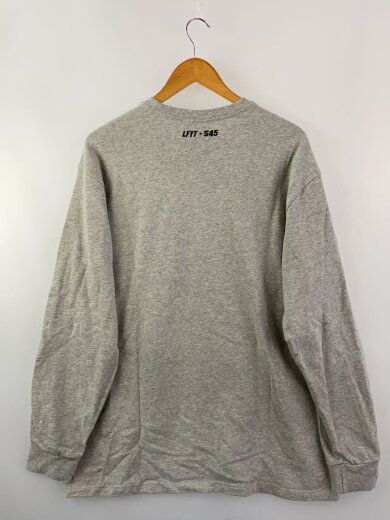 商品画像：長袖Tシャツ/XL/コットン/GRY/無地 2