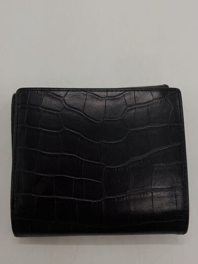 商品画像：2つ折り財布/レザー/BLK/無地/メンズ 2