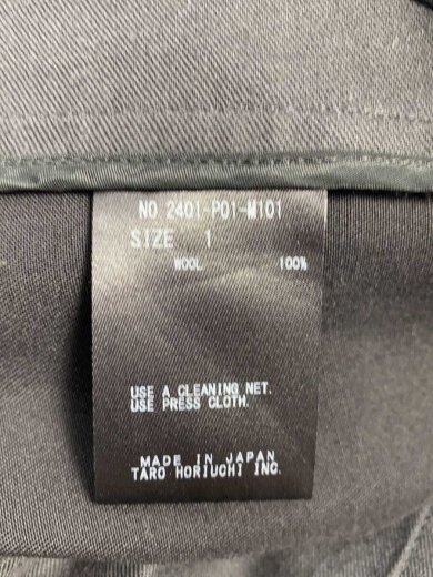 商品画像：スラックスパンツ/1/ウール/BLK/2401-P01-M101 4
