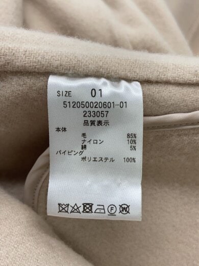 商品画像：コート/1/ウール/BEG/無地/512050020601-01// 5