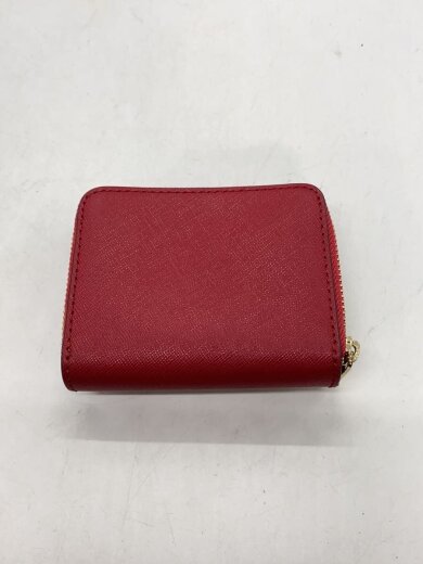 商品画像：3つ折り財布/--/RED/無地/レディース 2