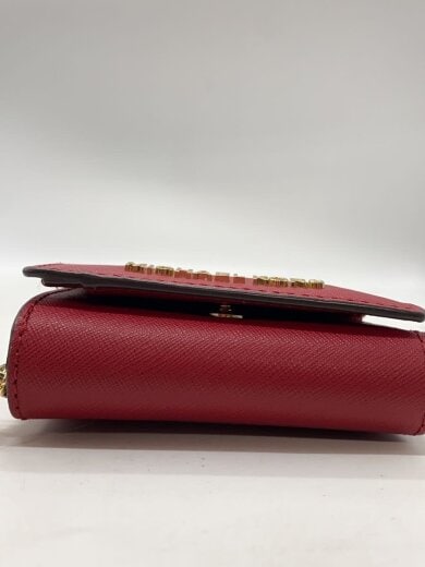 商品画像：3つ折り財布/--/RED/無地/レディース 4