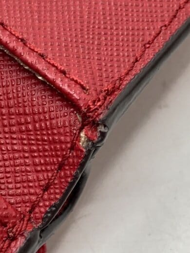 商品画像：3つ折り財布/--/RED/無地/レディース 9
