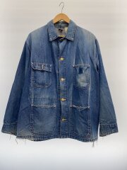 80－90s/カバーオール/44/デニム/IDG/8C/ロゴタグ欠損