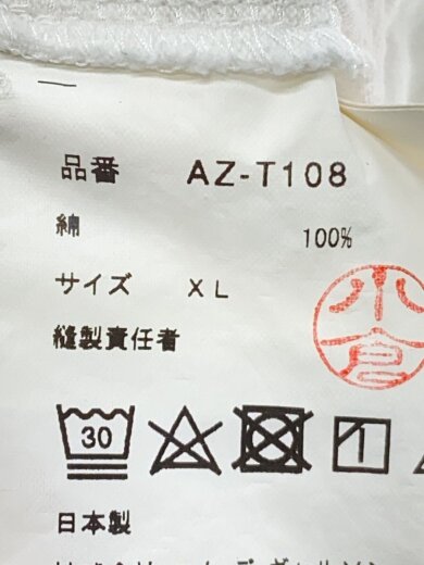 商品画像：Tシャツ/XL/コットン/WHT/AZ-T108/PLAY RED HEART/AD2022 4