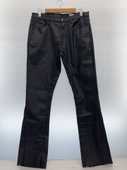 コーティング/ボトム/34/コットン/BLK/無地