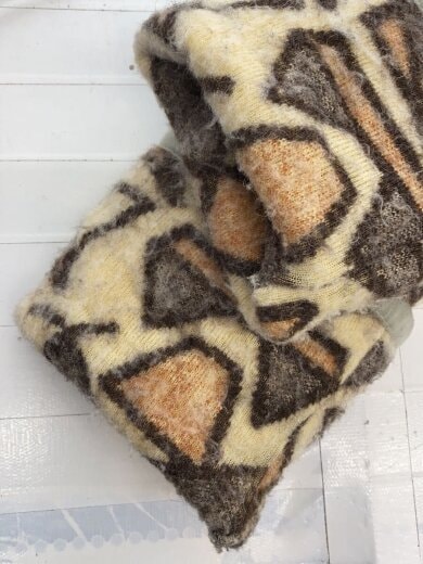 商品画像：ガウンコート/--/ウール/BEG/総柄 5