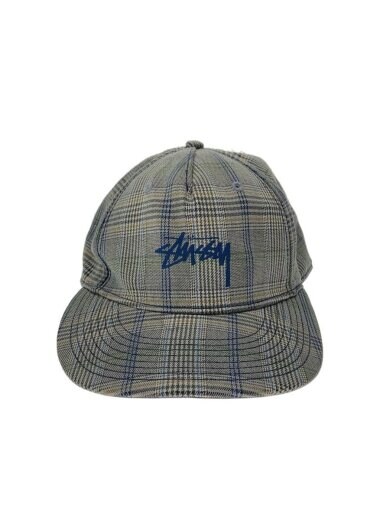 商品画像：キャップ/--/コットン/GRY/チェック/メンズ 1