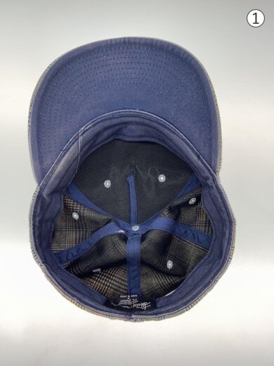 商品画像：キャップ/--/コットン/GRY/チェック/メンズ 4