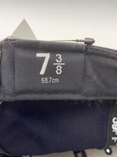 商品画像：キャップ/7 3/8/コットン/BLK/無地/メンズ 7