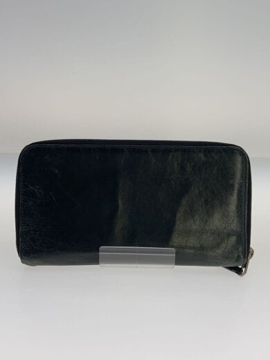 商品画像：2つ折り財布/レザー/BLK/無地/メンズ 2