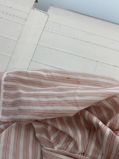 商品画像：長袖シャツ/3/コットン/RED/ストライプ/42181924/全体シミ有 5