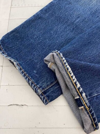 商品画像：60s~/BIGE/足長R/ボタン裏4/平行ステッチ/ウエストチェーン/ストレートパンツ/36 5