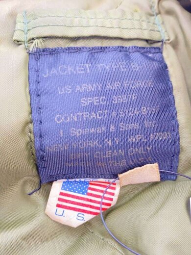 商品画像：フライトジャケット/M/--/KHK/5124-B15F 3