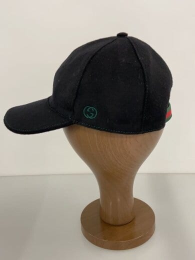 商品画像：キャップ/L/ウール/BLK/メンズ/387554 4H010/ベースボールキャップ/シェリーライン/サイド 2