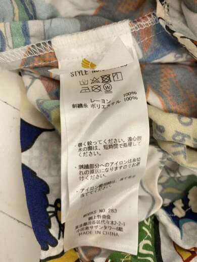 商品画像：半袖シャツ/M/レーヨン/WHT/総柄/6125123// 5