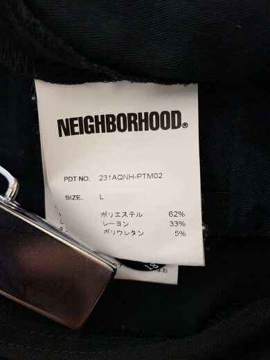 商品画像：スラックスパンツ/L/コットン/BLK/無地/231AQNH-PTM02 5