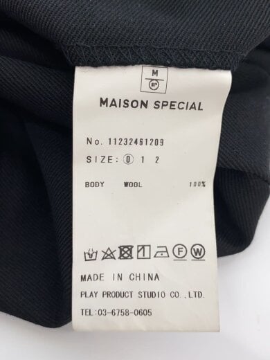 商品画像：Wool Chambray Two Tuck Pants/ボトム/0/ウール/BLK/11232461209// 5