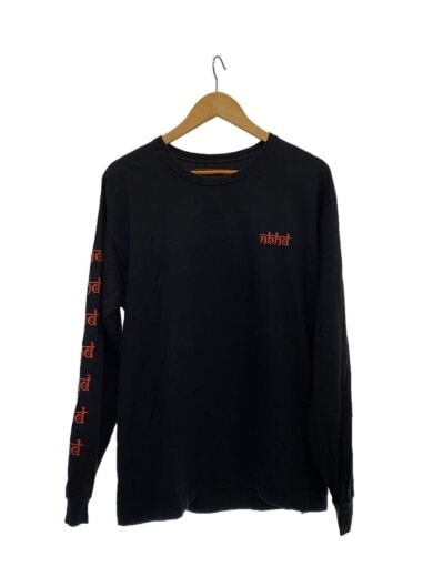 商品画像：長袖Tシャツ/L/コットン/BLK/無地 1
