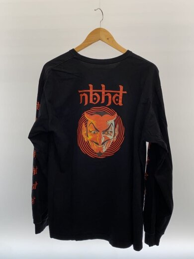 商品画像：長袖Tシャツ/L/コットン/BLK/無地 2