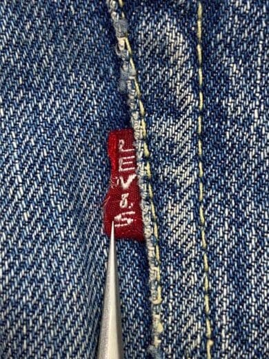 商品画像：50s/VT/501/XX/革パッチ期/実寸W33/デニム/インディゴ/ダメージ有// 5