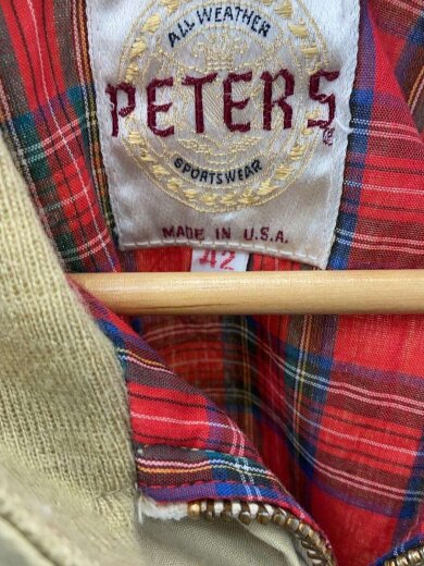 商品画像：60s/USA製/スイングトップ/TALONZIP/裏地チェック/42 4